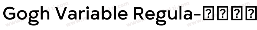 Gogh Variable Regula字体转换